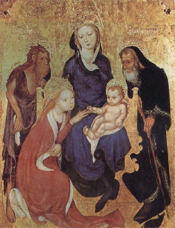 ALTICHIERO da Zevio The Mystic Marriage of St Catherine Sweden oil painting art